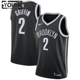 Dres Brooklyn Nets Blake Griffin 2 Nike 2022-23 Icon Edition Crno Swingman - Dječji